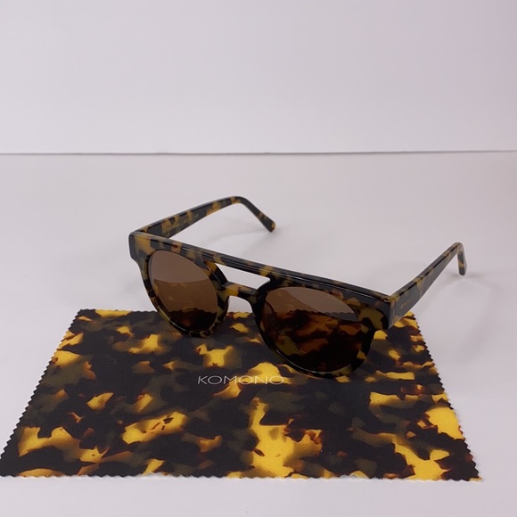 KOMONO Dreyfuss Tortoise Demi New Sunglasses round - Picture 9 of 15